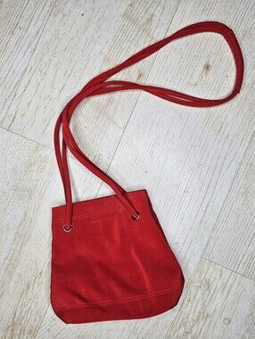 Vintage Y2K Red Women's Shoulder Bag - Classic Canvas Crossbody